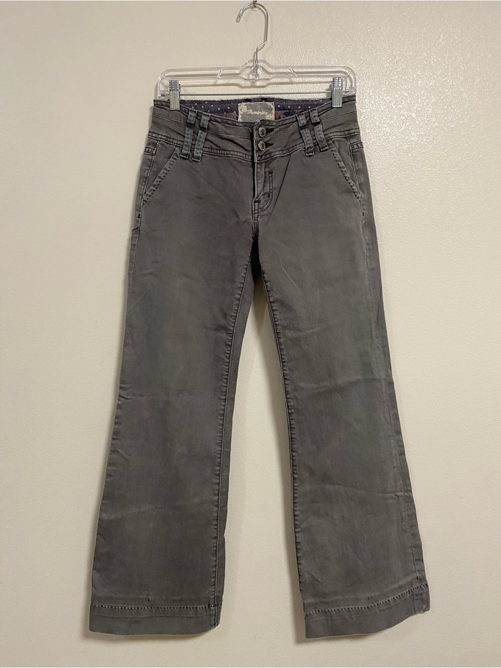 Miss Me Jeans Women's Size 28 Gray Wide-Leg Jeans Gray Denim Jeans